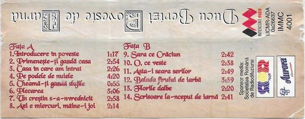 Ducu Bertzi - Poveste De Iarnă (Caseta Audio) [2]