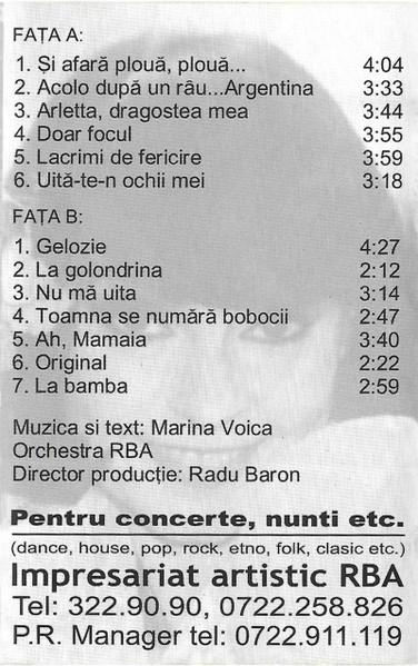Marina Voica - Cântecele Mele (Caseta Audio) [2]
