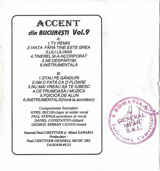 Accent din București - Vol. 9 , (Casetă Audio) [2]
