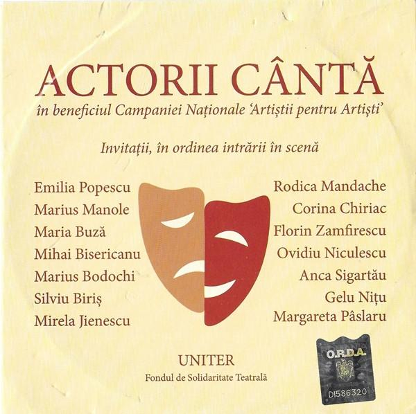 Actorii Cântă În Beneficiul Campaniei Naționale 'Artiștii Pentru Artiști' [1]