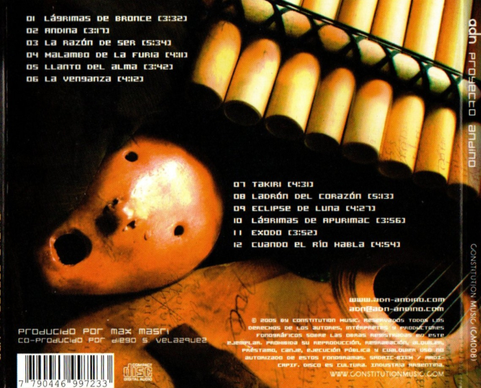ADN Proyecto Andino – ADN Proyecto Andino (CD) [2]