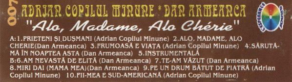 Adrian Copilul Minune - Alo, Madame, Alo Chérie! Vol. 1, (Casetă Audio) [2]