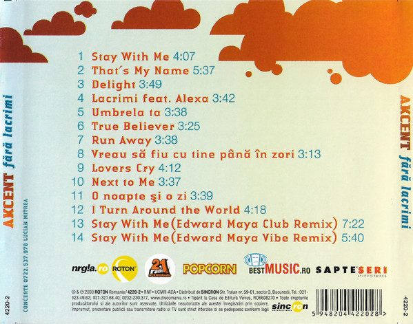 Akcent – Fără Lacrimi (CD) [2]