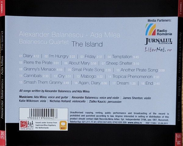 Alexander Balanescu - Ada Milea - Balanescu Quartet* – The Island (CD) [2]