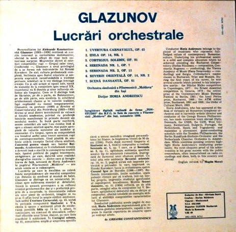 Alexander Glazunov - Orchestral Works - Lucrări Orchestrale [2]