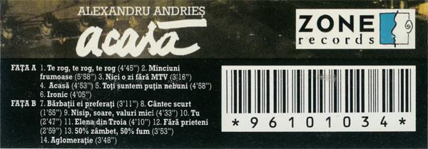 Alexandru Andrieș - Acasă (Caseta Audio) [2]