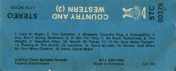 Alexandru Andrieș - Country And Western Greatest Hits, (Casetă Audio) [2]