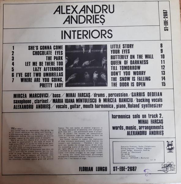 Alexandru Andrieș - Interioare = Interiors, (Disc Vinil) [2]