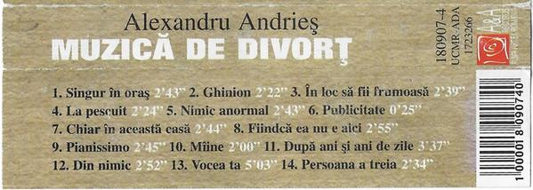 Alexandru Andrieș - Muzică De Divorț , (Casetă Audio) [2]
