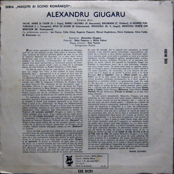Alexandru Giugaru - Maeștri Ai Scenei Românești, (Disc Vinil) [2]