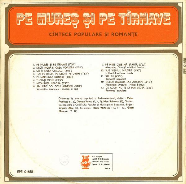 Alexandru Grozuță - Pe Mureș Și Pe Tîrnave (Cîntece Populare Și Romanțe) [2]