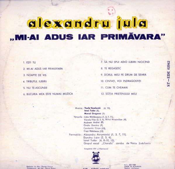 Alexandru Jula - Mi-ai Adus Iar Primăvara, (Disc Vinil) [2]