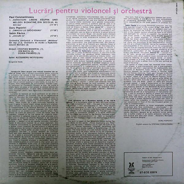 Alexandru Moroșanu - Works For Cello And Orchestra (Lucrări Pentru Violoncel Și Orchestră) [2]