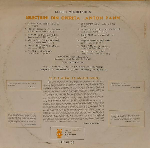 Alfred Mendelsohn - Selecțiuni Din Opereta „Anton Pann” [2]