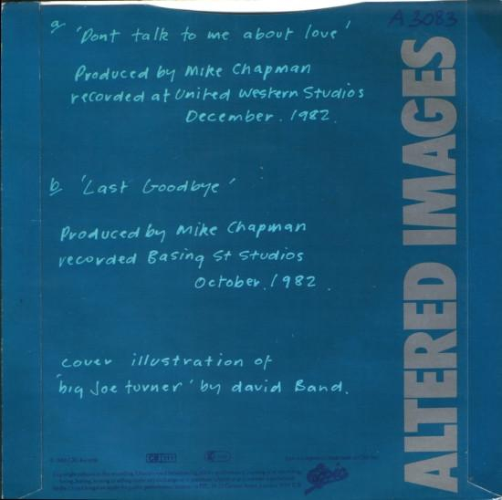 Altered Images - Don't Talk To Me About Love (7 Inch) [2]