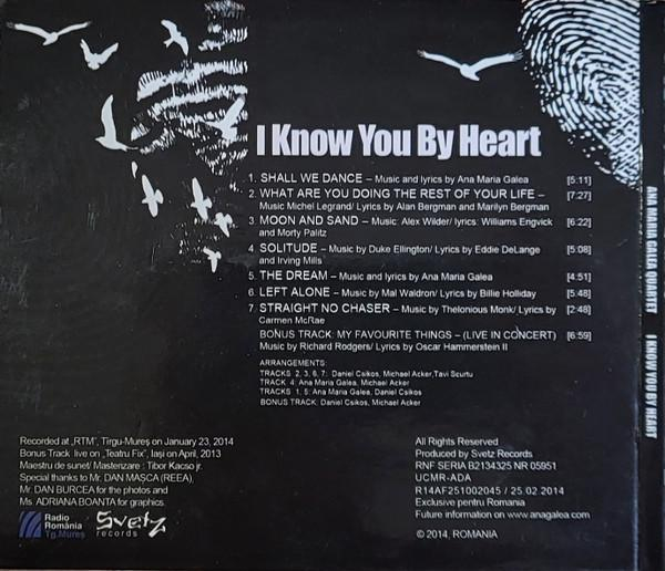 Ana Maria Galea Quartet - I Know You By Heart (CD) [2]
