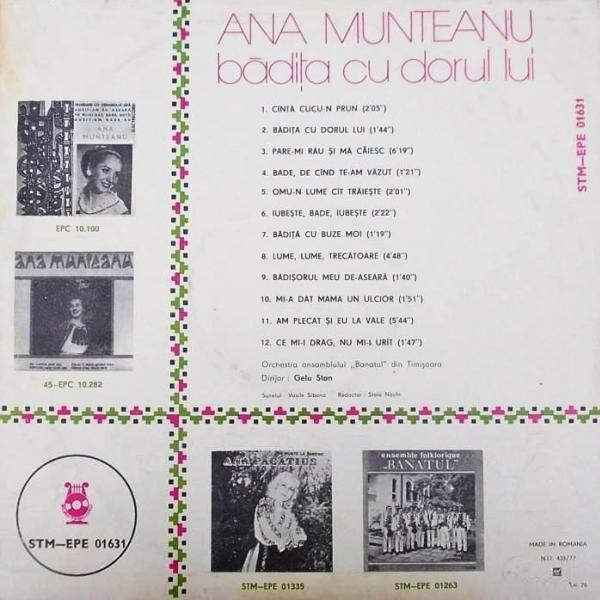 Ana Munteanu - Bădița Cu Dorul Lui [2]