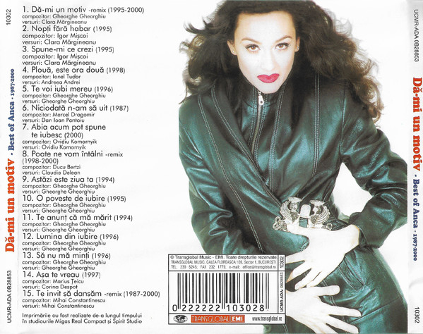 Anca* – Dă-mi Un Motiv (Best Of Anca 1987-2000) (CD) [2]