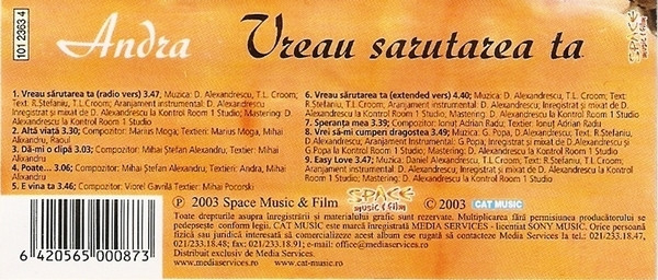 Andra – Vreau Sărutarea Ta (CASETA) [2]