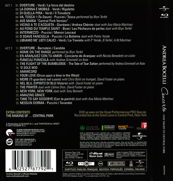 Andrea Bocelli – Concerto: One Night In Central Park [3]