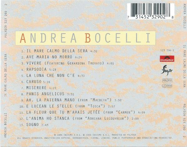 Andrea Bocelli - Il Mare Calmo Della Sera (CD) [2]