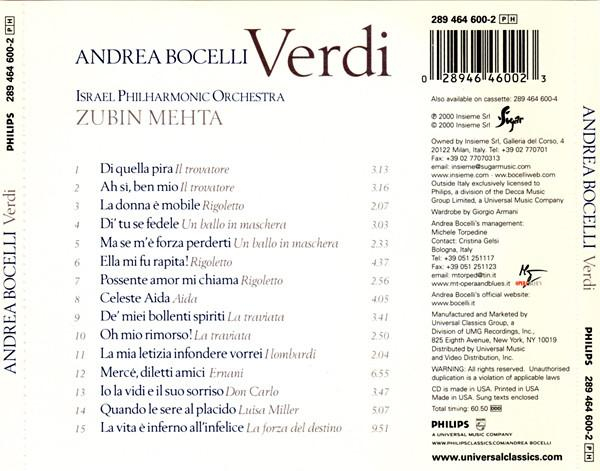 Andrea Bocelli - Verdi [2]