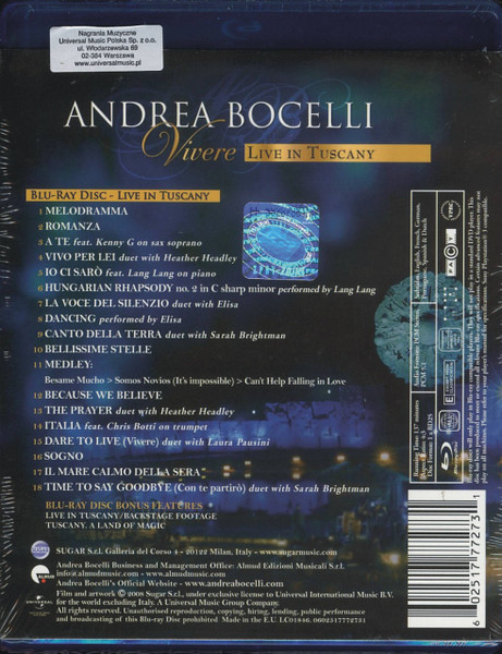 Andrea Bocelli – Vivere: Live In Tuscany [2]