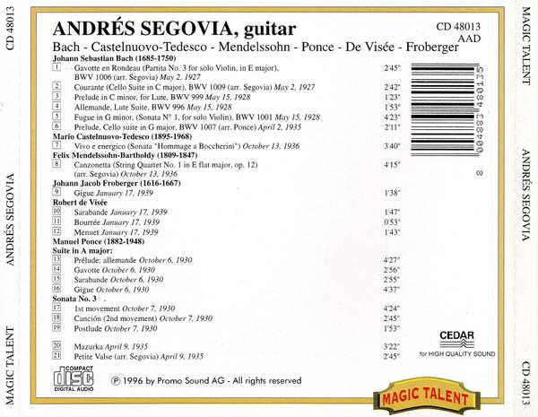 Andrés Segovia - Recital (CD) [2]