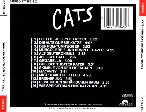 Andrew Lloyd Webber - Cats (Deutsche Originalaufnahme), (CD) [2]