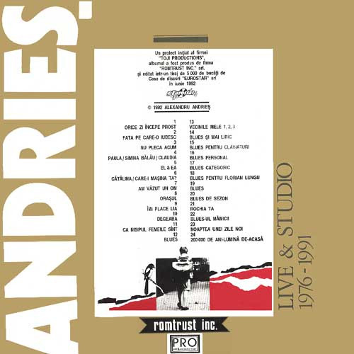 Andrieș – Vecinele Mele 1,2,3 - Volumul 1&2 (Disc Vinil) [2]