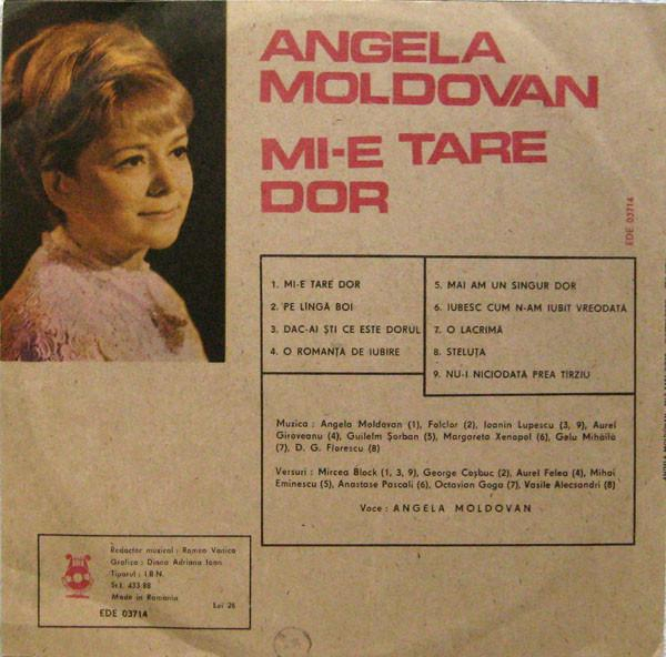 Angela Moldovan - Mi-e Tare Dor [2]