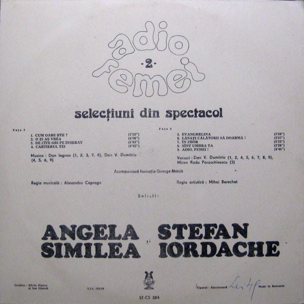 Angela Similea - Adio Femei - 2 - (Selecțiuni Din Spectacol) [2]