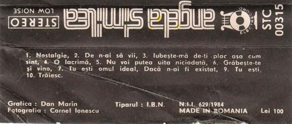 Angela Similea - Angela Similea, (Casetă Audio) [2]