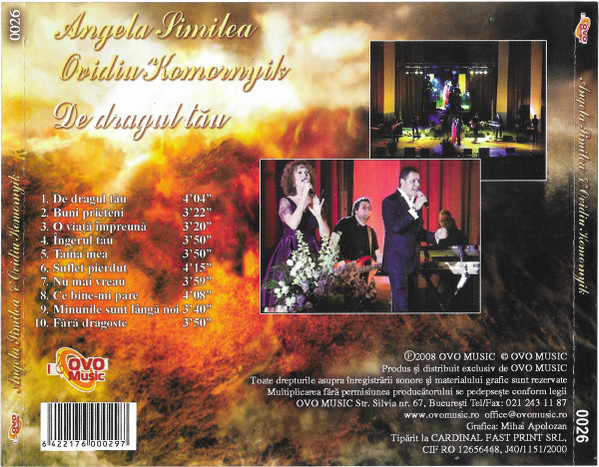Angela Similea, Ovidiu Komornyik – De Dragul Tău (CD) [2]
