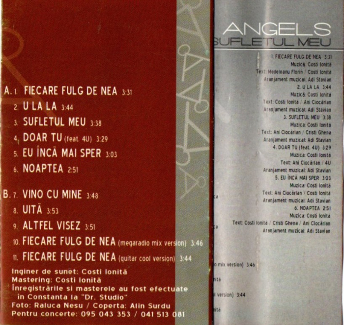 Angels – Sufletul Meu (CASETA) [2]