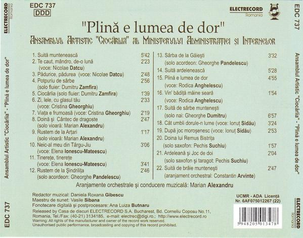 Ansamblul „Ciocîrlia” - Plină E Lumea De Dor [2]