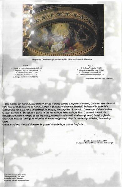 Ansamblul folcloric al Colegiului Național Andrei Șaguna din Brașov - Radio Contact Prezintă Colinde De Crăciun (Casetă Audio) [2]