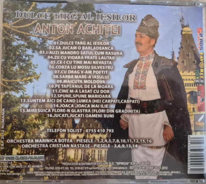 Anton Achiței  -Dulce Tirg al Iesilor (CD) [2]