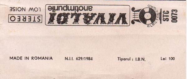 Antonio Vivaldi - Anotimpurile , (Casetă Audio) [2]
