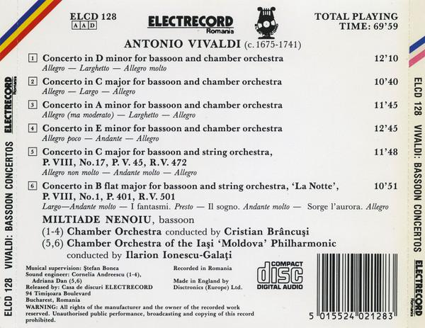 Antonio Vivaldi - Concertos For Bassoon And Chamber Orchestra [2]