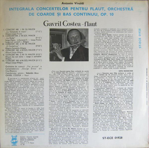 Antonio Vivaldi - Integrala Concertelor Pentru Flaut, Orchestră De Coarde Și Basso Continuo, Op. 10 [2]