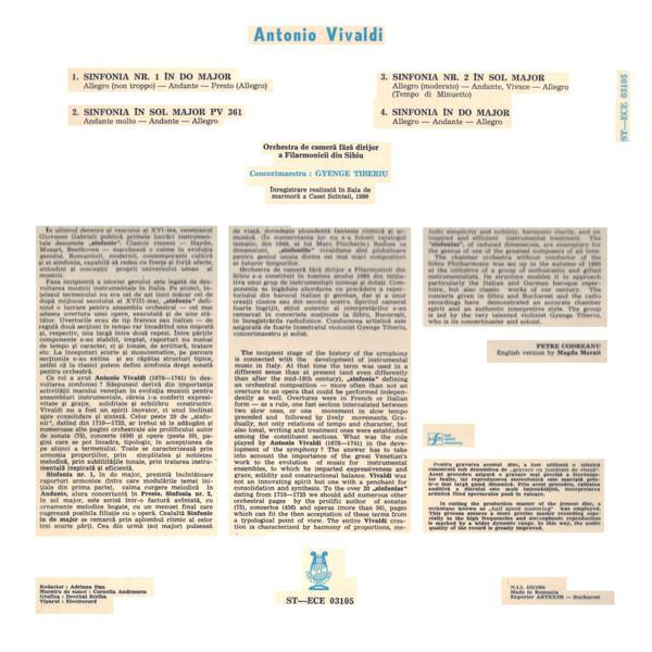 Antonio Vivaldi - Sinfonias (Disc Vinil) [2]
