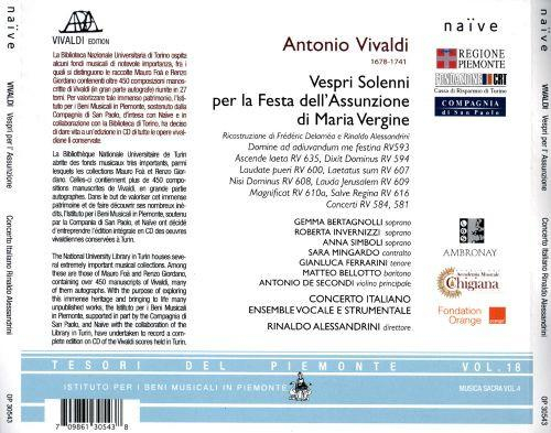 Antonio Vivaldi - Vespri Per L'Assunzione Di Maria Vergine [2]
