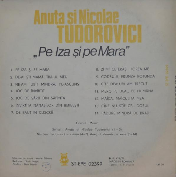 Anuța Tudorovici - Pe Iza Și Pe Mara, (Disc Vinil) [2]