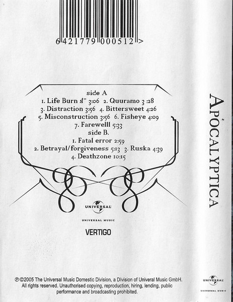 Apocalyptica – Apocalyptica (CASETA) [2]