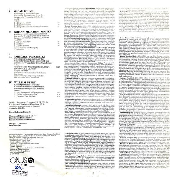 Armando Ghitalla - Trumpet Concertos From Three Centuries Molter Ponchielli Böhme Perry (Disc Vinil) [2]