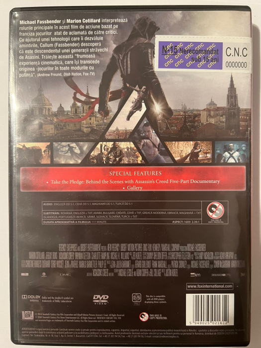 Assassin's Creed: Codul Asasinului (2016) (DVD) [2]