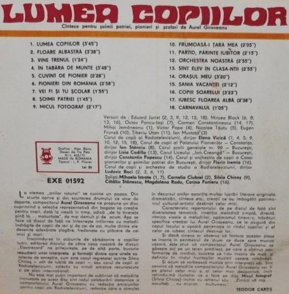 Aurel Giroveanu - Lumea Copiilor (Cîntece Pentru Șoimii Patriei, Pionieri Și Școlari) [2]