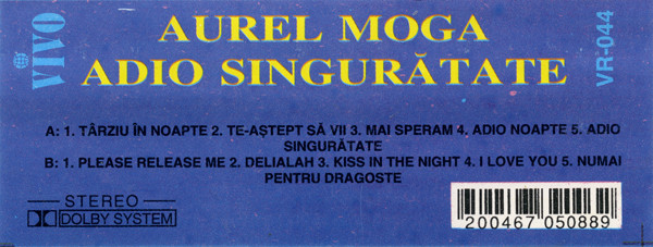 Aurel Moga – Adio Singurătate (CASETA) [2]