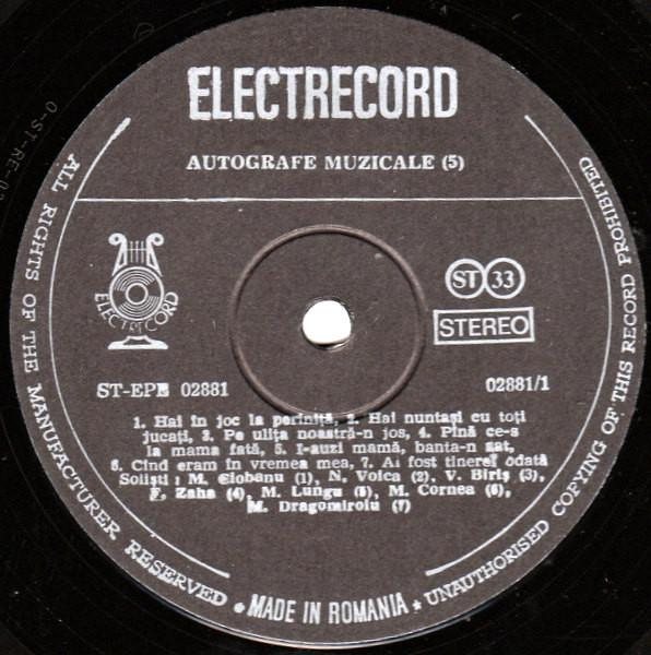 Autografe Muzicale, (Disc Vinil) [2]